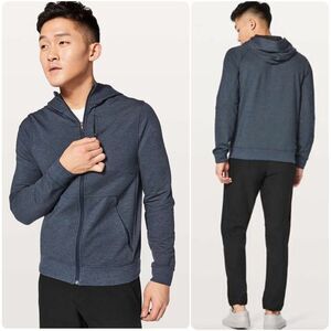 Lululemon Men's City Sweat Zip Hoodie Heathered True Navy